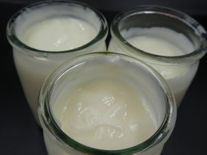 Stirred Yogurts in glass pots